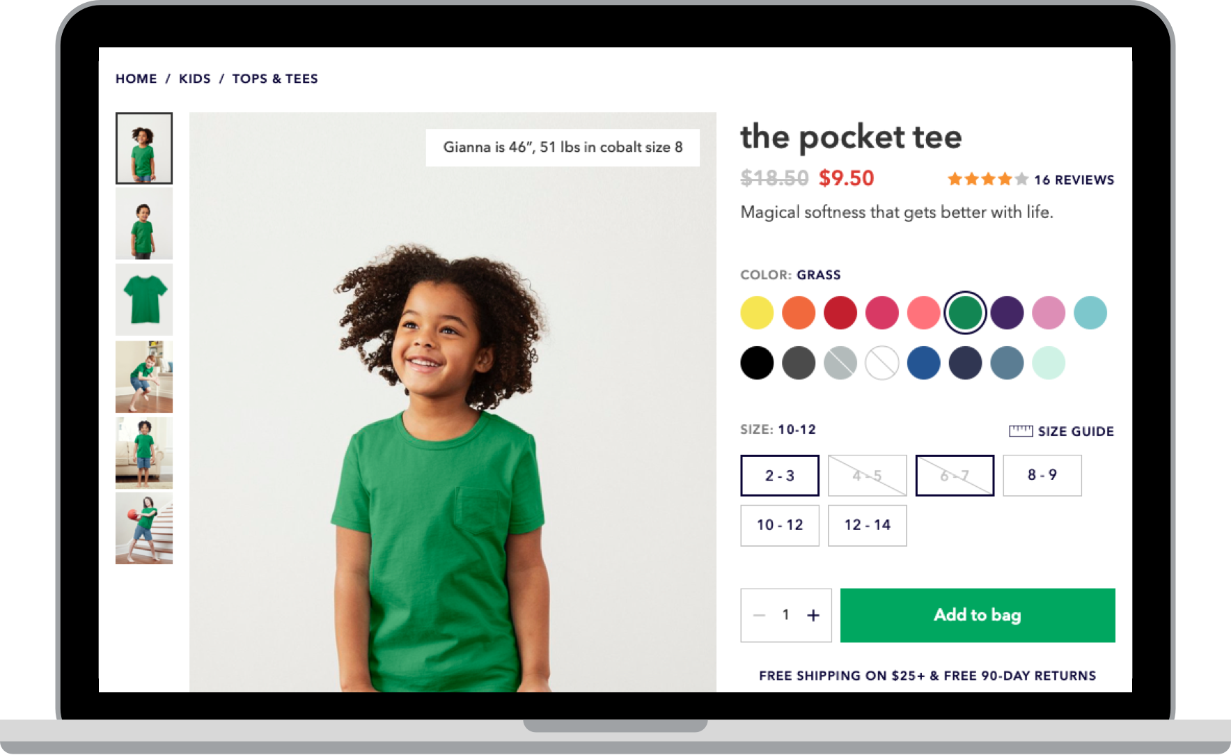 Primary Product Detail Page - Desktop